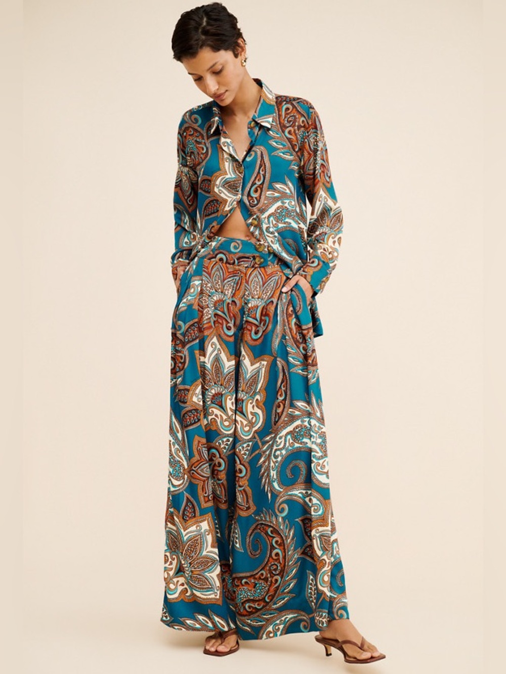 Farm Rio Leopard Paisley Pants - Picture 4 of 14